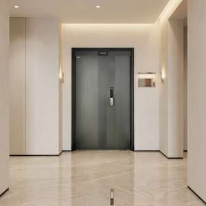 ZS Custom Modern Design Villa House Aluminum Alloy Stainless Steel Exterior Security Unequal Double Front Entry <strong>Door</strong> - Product Image 3