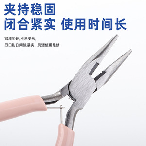 Pince à bec effilé en acier inoxydable de 4,5 pouces, pointe conique, pour la fabrication de bijoux DIY, outil de bobinage de fil artisanal - Product Image 5