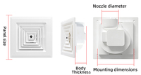 Ventilateur d'évacuation puissant pour cuisine et salle de bain, extracteur d'huile silencieux, ventilateur mural pour cuisine OEM ODM