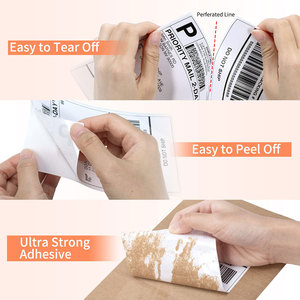 Impermeabili a prova di olio 30x20mm 58*40mm 100X150 1 "* 2-5/8" rimovibili in bianco autoadesivo in carta - Product Image 3