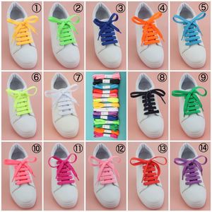 Lacets plats élastiques sans nœuds en polyester de style sportif, personnalisés et de haute qualité, couleur unie - Product Image 3