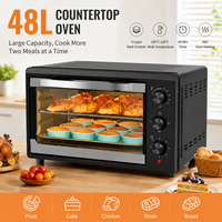 Four électrique domestique grande capacité 56L, multifonctionnel, pour pizzas et grillades de fruits