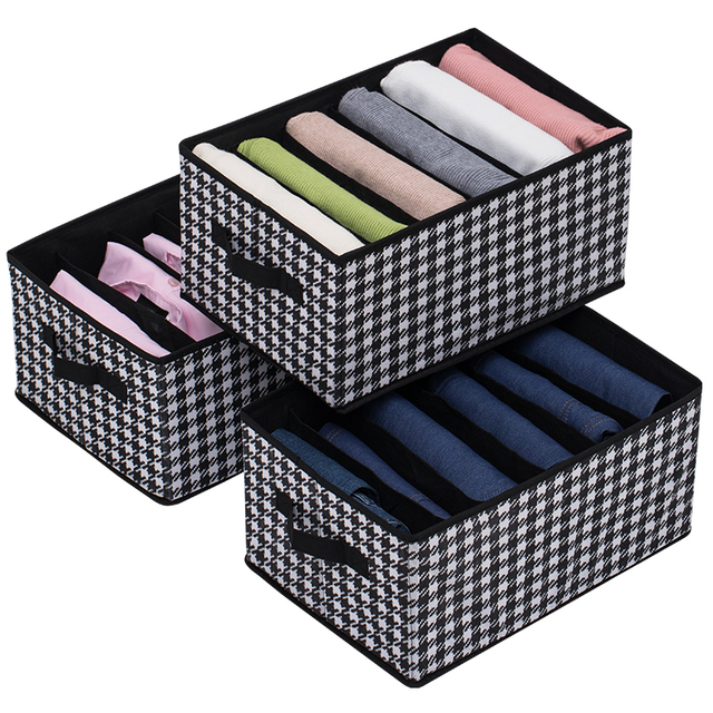 Wholesale Foldable Closet Storage Organizer Living Room Suitable Clothes Drawer for Jeans and Underwear Storage