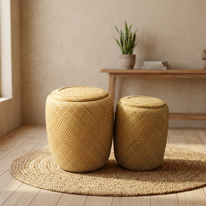 Lámina de Bambú Tallada al Estilo Japonés Antiguo de Vietnam Vinacraft.JSC Modelo 110974-2 para Decoración del Hogar - Product Image 3