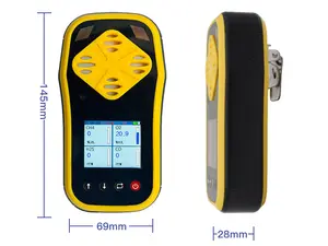 F40 4 In 1 Digital Gas Detector O2 H2S CO LEL Handheld Mini Gas Analyzer Air Monitor Gas Leak Tester Carbon Monoxide Meter