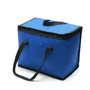 custom eco friendly recycled 600d polyester beer can insulated thermal food delivery cooler bag