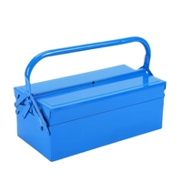 Boîte de rangement en fer à tige de traction simple épaissie en métal, pliable, grande capacité, sac à outils allongé 30L, roues pivotantes IP67