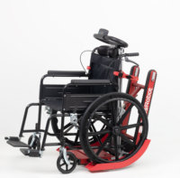 Fauteuil roulant pliable EmssRobot-Synthor X en aluminium léger et portable, batterie au lithium, fonctionnalités réglables, transfert d'escaliers motorisé