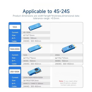 สมาร์ทแอคทีฟบาลานซ์ BMS 4S-8S 8S-17S 8S-24S 40A-500A สำหรับแบตเตอรี่ลิเธียม Li-ion LifePO4 12V 48V ระบุ BMS ได้อัตโนมัติ - Product Image 2