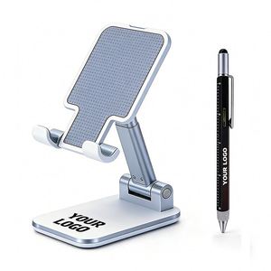 Wholesale Business Gift Promotional Mobile Stand Adjustable <b>Foldable</b> Custom Logo Cell Phone <b>Desk</b> Bracket Holder for Home - Product Image 1