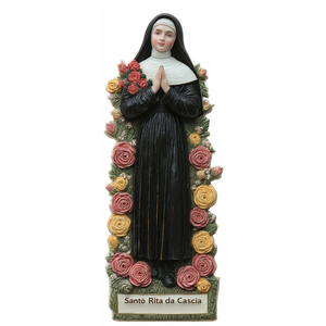 Estatua Religiosa de <span class=keywords><strong>Santa</strong></span> <span class=keywords><strong>RITA</strong></span> Promocional de Buena Calidad, Figura Navideña Artificial Ecológica de Resina - Product Image 2