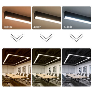 Lampada a Sospensione Lineare LED Quadrata Collegabile per Ufficio, Barbiere, Supermercato - Product Image 5