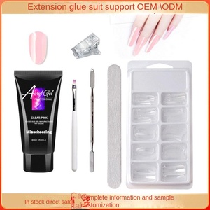 Kit de gel de extensión de <span class=keywords><strong>uñas</strong></span> sin dolor al por mayor, constructor rápido sin formas de papel para <span class=keywords><strong>uñas</strong></span> de cristal con moldes de silicona - Product Image 2