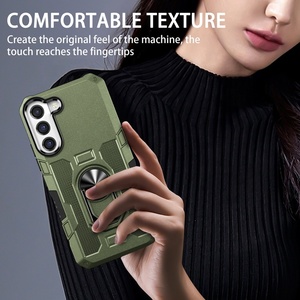 Antichoc 2 en 1 Armure Hybride Béquille Anneau Magnétique Téléphone étui pour VIVO Y27 Y36 V27E Y02S Y15S T1 Y75 Y55 Y76 Y16 <span class=keywords><strong>Y35</strong></span> Y22S - Product Image 2