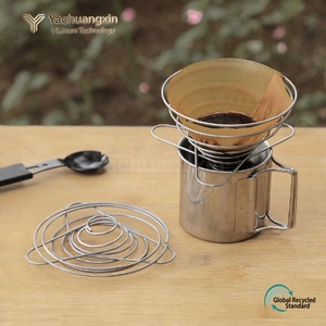 Stainless Steel <b>Coffee</b> Drip Rack Portable Folding <b>Filter</b> Cup for Outdoor Camping Modern Design - Product Image 4