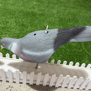 Leurre de chasse réaliste demi-coquille de <span class=keywords><strong>pigeon</strong></span> en plastique léger, moulé par soufflage, avec piquet de sol, accessoires de tir extérieur - Product Image 4