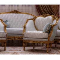 Reproduction de meubles Louis XV Meubles de salon Sculpture sur bois Ensemble de canapé Meubles arabes