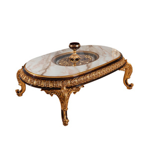 OE-FASHION de lujo personalizado estilo europeo, sofá de cuero, diseño tallado de madera, muebles para el hogar - Product Image 5