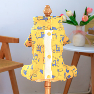 PETCIRCLE Ropa para mascotas para perros pequeños y medianos, artículos para mascotas, ropa para perros, fajas para el vientre con diseño de coche de juguete - Product Image 3