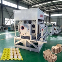 Machine de moulage de pâte à papier recyclé pour la production de boîtes à œufs, de plateaux à fruits et d'emballages en papier