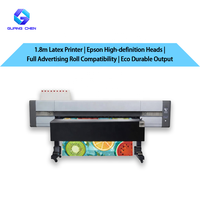 Imprimante Latex 1802UV 1,8 m rouleau à rouleau Epson i3200 pour impression extérieure sur vinyle, film PET, bannières, enseignes rétroéclairées et publicité automobile