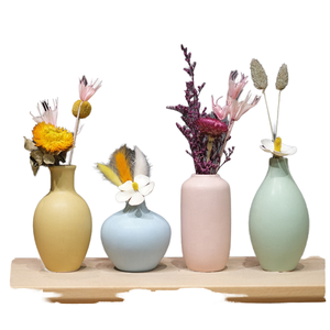 Jarrón de Cerámica de Alta Gama para Mesa Pequeña, Decoración Moderna para el Hogar, Adorno Resistente a Golpes para Flores Secas, Decoración para el Hogar - Product Image 1