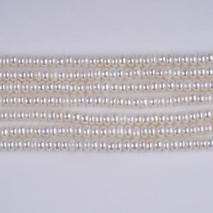 Promotion en gros pour collier et bracelet en perles d'eau douce naturelles plates de 4-5 mm, produits semi-finis en vrac, fabricant direct - Product Image 2