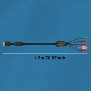 Câble audio-vidéo AV de 1,8 m, accessoires de jeu pour <span class=keywords><strong>Playstation</strong></span> 3, pour console PS3 PS2 - Product Image 6