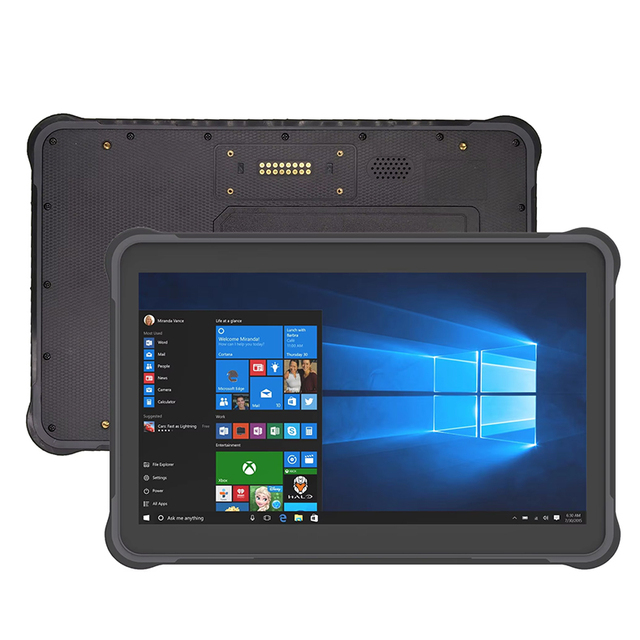 Handheld Data Terminal 10 Inch Rugged Tablet Windows 10 With 2D Barcode RFID Industrial Rugged Windows Tablet