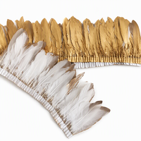 Plumes d'oie dorées en spray pour décoration DIY, plumes argentées pour fêtes, événements, tenues de cygne, costumes de mariage et décoration féminine
