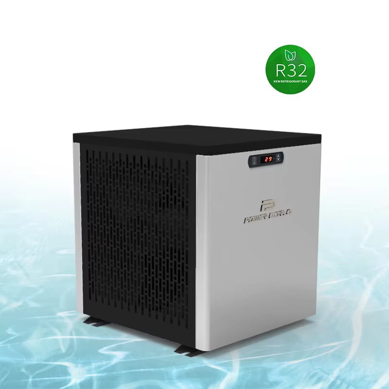 Smart WiFi R32 Ground One Phase Household Electric Stainless Steel Pool Heater Heat Pump Titanium Heat Exchanger Class Energy