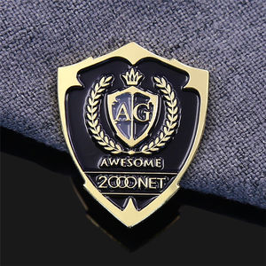 Ucuz Metal Pirinç Kabartmalı 3D Emaye Dedektif Güvenlik Logosu OEM İsim Özel Rozet İğneleri - Product Image 1