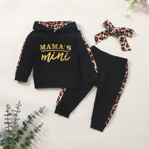 Conjuntos de Ropa para Niñas, Traje Deportivo de Otoño con Suéter de Leopardo, Conjuntos para Niñas Pequeñas de 2 Años - Product Image 6