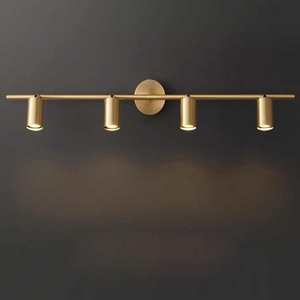 Foco LED de cobre posmoderno, Fondo de sala de estar, luz de pared, pasillo de lujo, guardarropa, montaje abierto, downl - Product Image 3