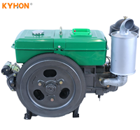 Moteur diesel monocylindre 4 temps refroidi par eau à démarrage électrique de haute qualité, facile à entretenir, KaiHong 13,2 kW Euro 2
