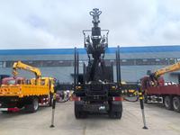 Camion grue forestière 6*4 pour le transport du bois