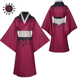 Costume <span class=keywords><strong>Cosplay</strong></span> <span class=keywords><strong>Demon</strong></span> <span class=keywords><strong>Slayer</strong></span>: Kimetsu No Yaiba Doma, Set Completo Kimono Anime con Cappello per Uomo e Donna, Nuovo Outfit - Product Image 1