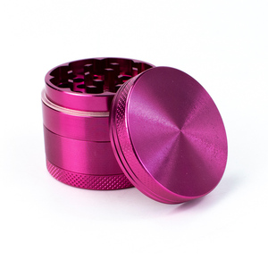 Customized Circual 4 Layers 40/ 50/55/63 mm Aluminium & Zinc Alloy <b>Metal</b> Spice Tobacco Herb <b>Grinder</b> & Customized logo - Product Image 2