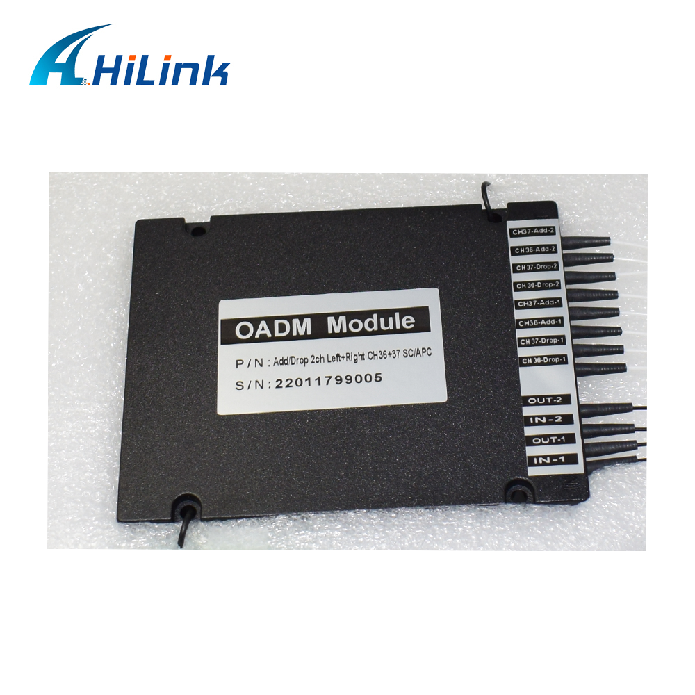 Optical Module Dual Fiber 2CH Optical DWDM OADM Equipment East And West ABS Type With SC APC Connector