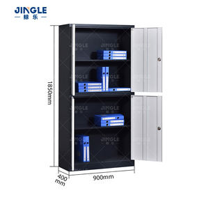 Vente en gros de classeur de bureau en métal avec 4 portes, classeur verrouillable en acier pour école, bureau, bibliothèque, supermarché EN14749 - Product Image 2