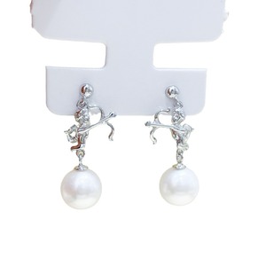 Accesorios de Plata S925 para DIY con Perlas, Estilo Arquero, Joyería de Plata, Pendientes con Perlas de 7-10mm, 22120, Categoría de Producto: Pendientes de Perlas - Product Image 5