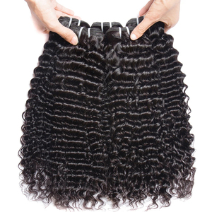 Extensions de Cheveux Bouclés Kinky Curly <span class=keywords><strong>Remy</strong></span> 100% Naturels – Couleur Naturelle – Possibilité de Commande de 1/3/4 Paquets – Cheveux Brésiliens - Product Image 2