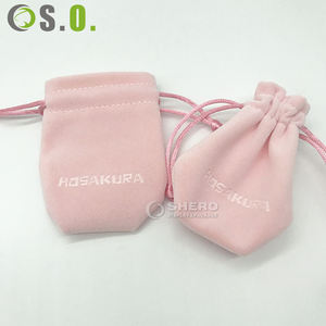 Promotion recyclable Emballage avec logo personnalisé Pochette en velours Petites pochettes en velours pour bijoux - Product Image 5