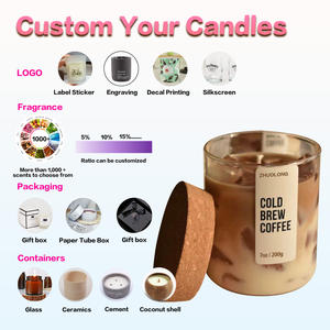 Candele da Aromaterapia di Lusso Fatte a Mano al Profumo di Caffè Americano e Matcha per Rilassamento Domestico e Idee Regalo - Product Image 4