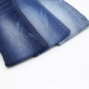 98.5%Cotton 1.5%Spandex 10.8 Oz Newest Cotton Slub Denim Jeans Fabric Factory Supply