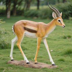تمثال يشبه الغزلان مخصص راتنج فرب في الهواء الطلق دائم طوال الموسم حديقة زينة مطعم مدخل حديقة النحت المناظر الطبيعية العامة - Product Image 5