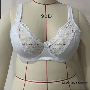 Прямая продажа от производителя, русское женское сексуальное кружевное белье больших размеров, широкий плечевой ремень, однотонная чашка - Product Image 1