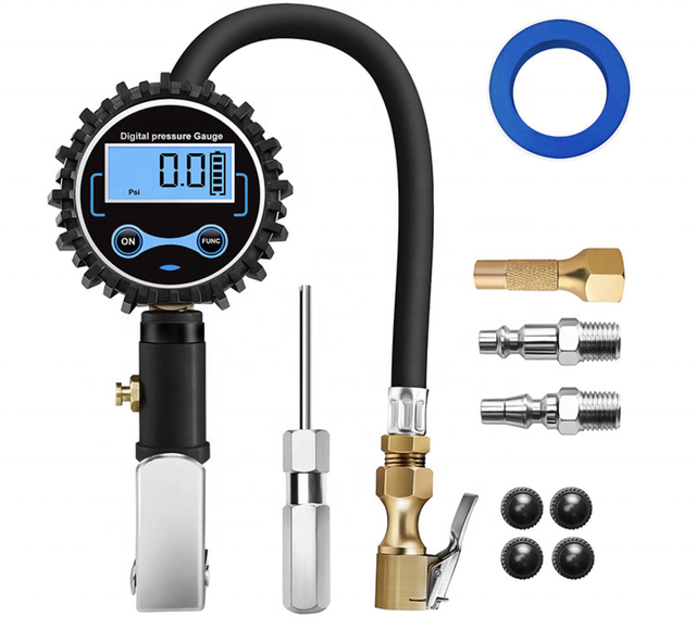 Heavy Duty Tyre Inflator Gauge Automatic Digital Air Tire Inflator Pressure Gun for Bus Motorbike