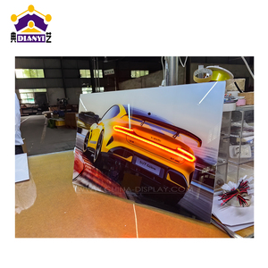 Cadre d'impression acrylique UV d'éclairage décoratif de voiture rétro-éclairé sans cadre Cuadro Led De Coches Cl sicos - Product Image 1
