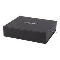 Nouveauté 2022 - Boîte de luxe pour portefeuille - Emballage personnalisé - Boîte cadeau noire pour portefeuille